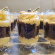 Gateau choco vanille en verrine