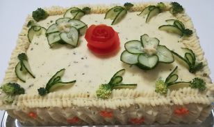 Gâteau salé pour évènement